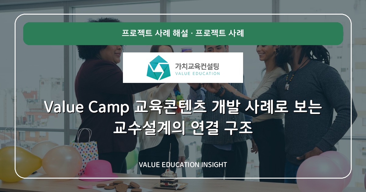 Value Camp 교육콘텐츠 개발 사례로 보는 교수설계의 연결 구조